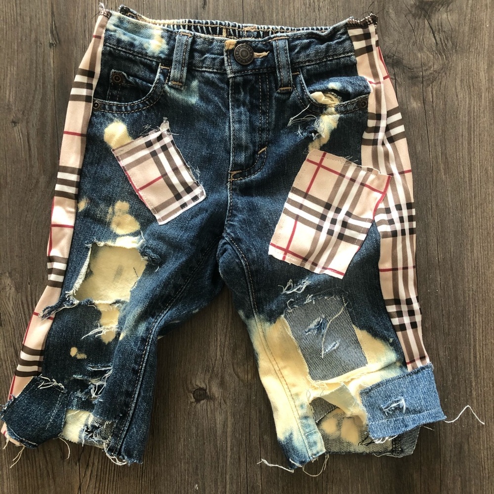 Kids Burberry inspo jeans